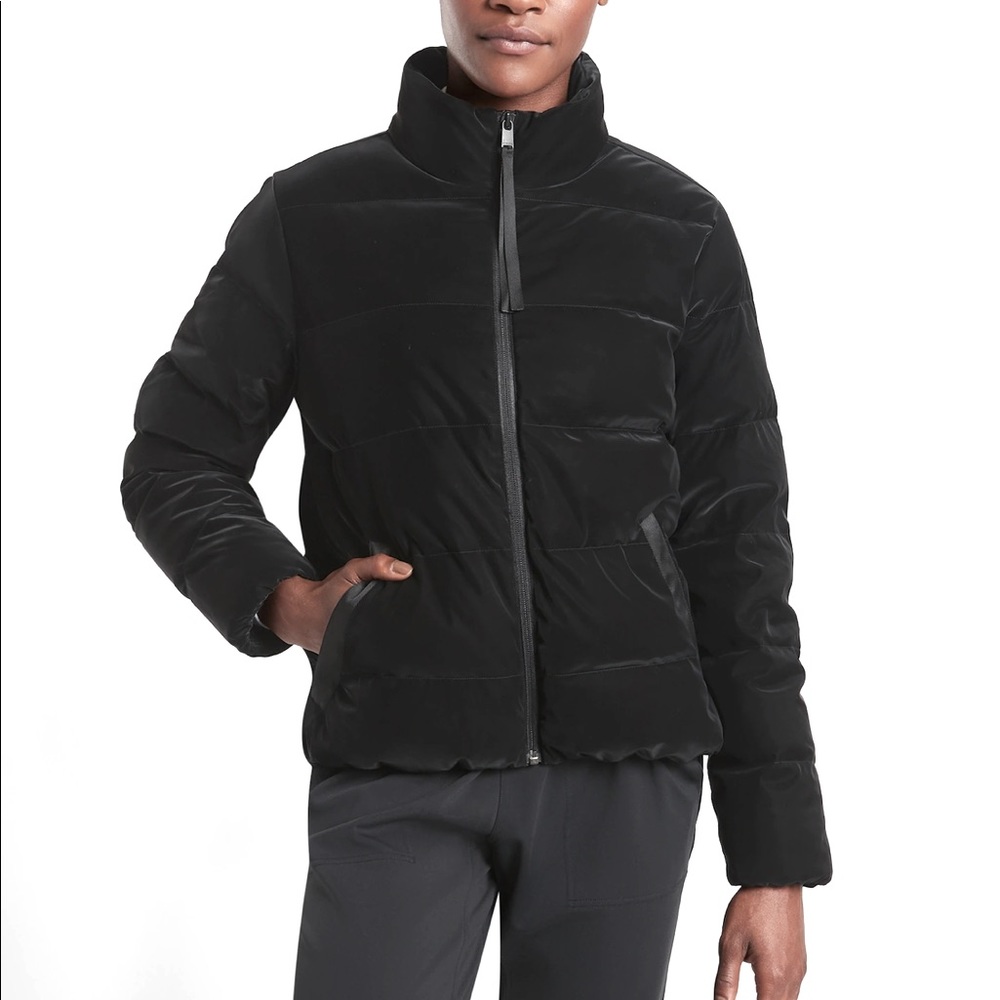 NWT ATHLETA Venice Odyssey Down Jacket | SM/BLK
